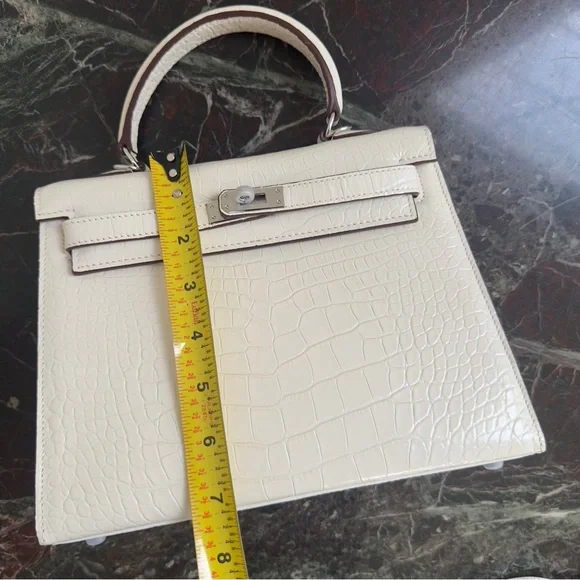 Fashion Leather Bag Sliver Lock with Crocodile pattern - Picture 14 of 14